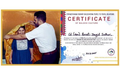 Balochistan Honors Hero: Colonel (Retd.) Parvati Jangid Suthar Receives Top Civilian Award
