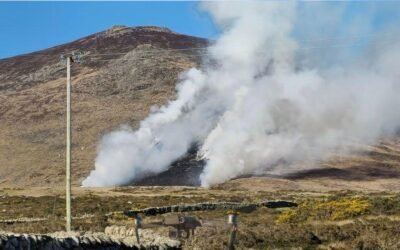 Firefighters Battle Blaze on Slieve Binnian: International Edition (English)