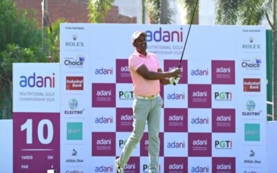 Adani Invitational Golf 2025: N. Thangaraja and Saptak Talwar Tied for Lead After Round One