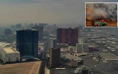 Smoke from Las Vegas fire engulfs the Strip as tourists avoid “dying” city